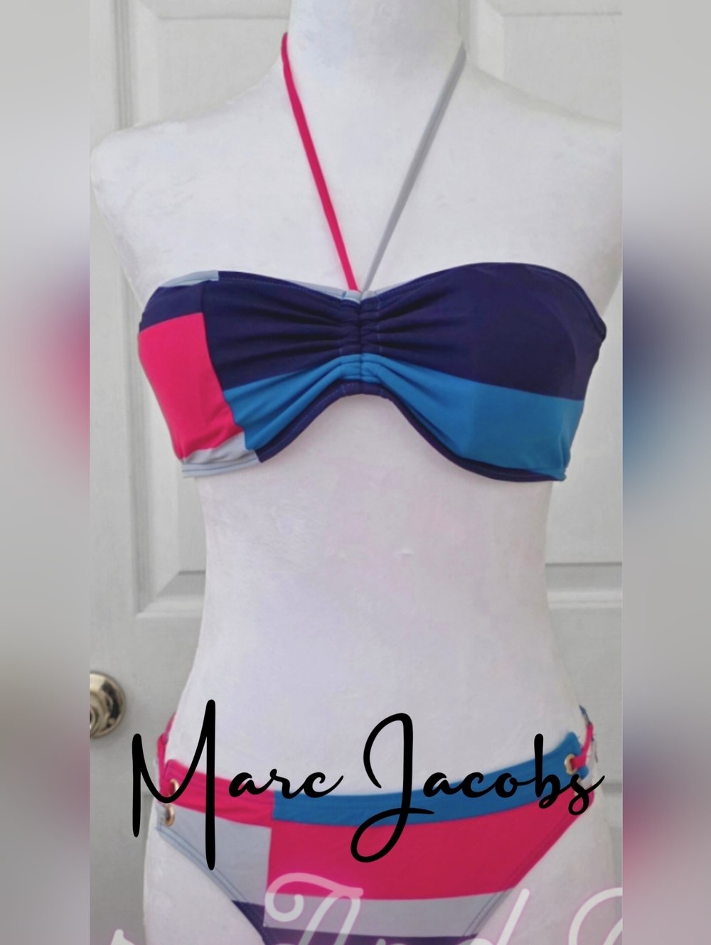 Marc Jacobs Mondrian Colorblock Bikini Top